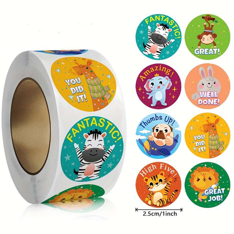 500 Cute Cartoon Animal Stickers