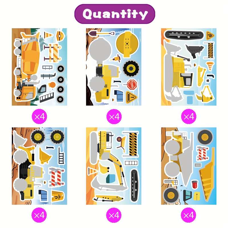 Wooden Building Themed Diy Craft Stickers