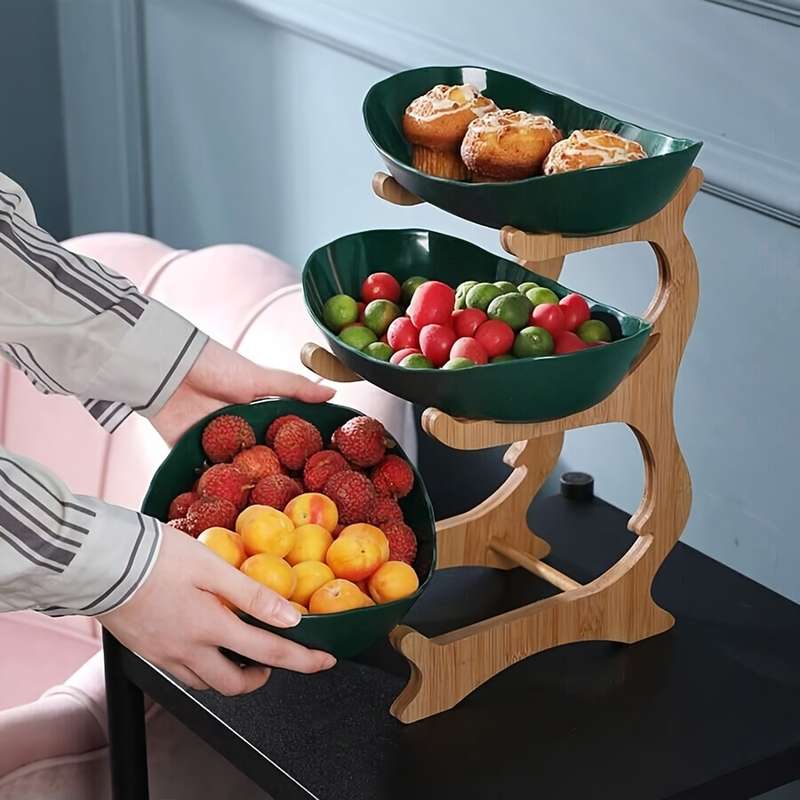 Creative Two-Layer/Three-Layer Kitchen Fruit Basket Set