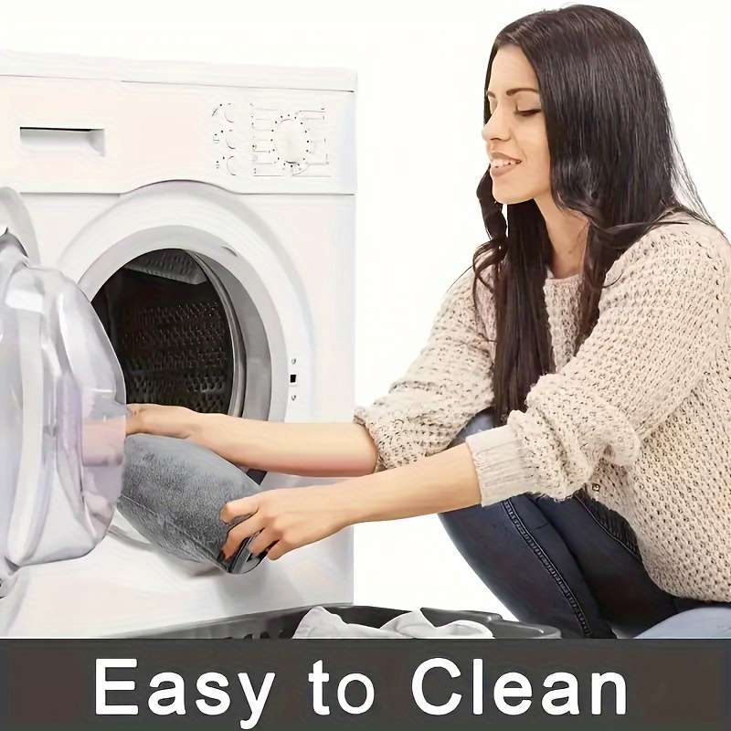 Non-Slip Bathroom Mat with PVC Backing - Machine Washable, Knitted Fabric Rectangular Bathroom Mat,
