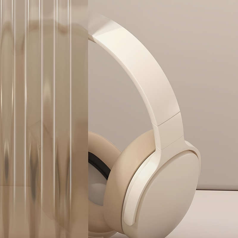 Beige Wireless Headphones