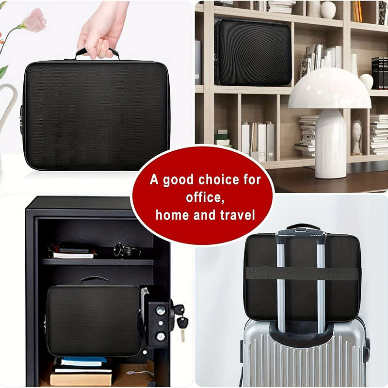 Lockable Fireproof Document And Wallet