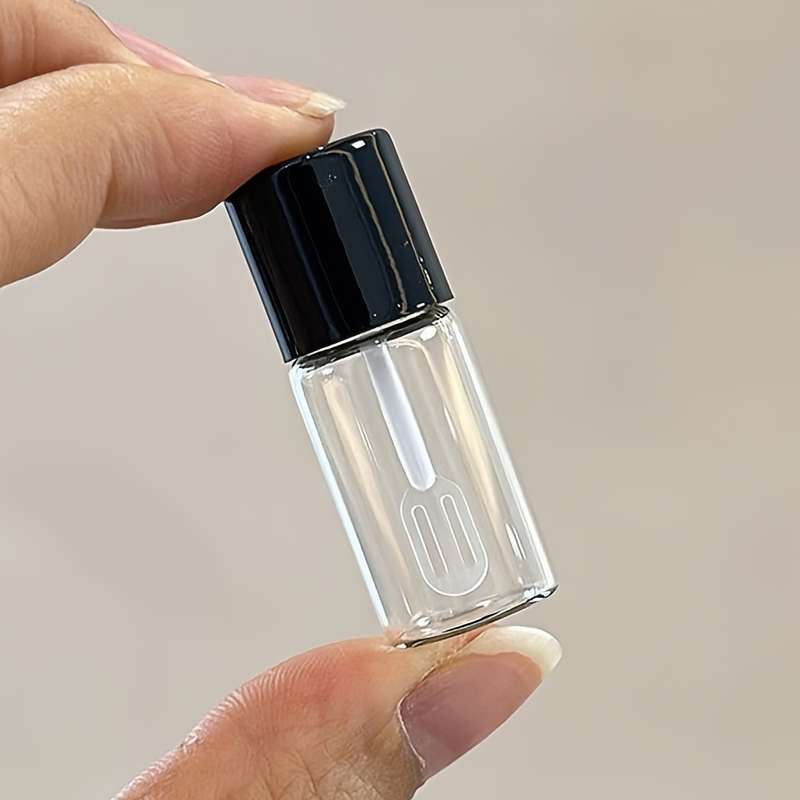 2pcs Mini Glass Travel Bottles For Liquid Makeup