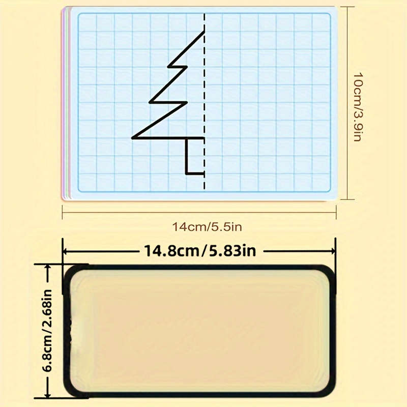 Cartoon grid symmetry drawing