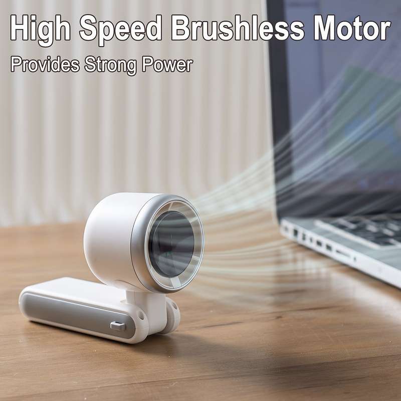 Elegant Handheld Portable Fan With High-Speed Motor