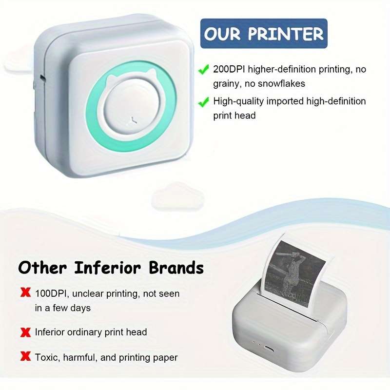 Sticker Printer Mini Thermal Printer