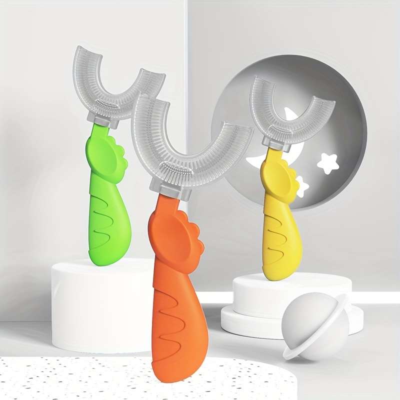 U-Shaped Silicone Cleaning Toothbrush