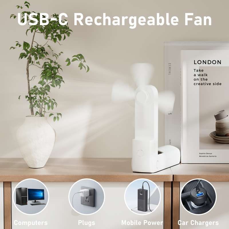 Usb Portable Handheld Fan Foldable