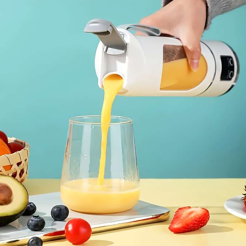 Portable Usb Rechargeable Blender And Juicer - Easy To Clean, Perfect For Making Fruit And Vegetable