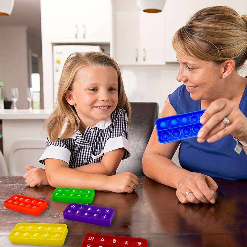 6-Pack Silicone Ten Frame Counting Teaching Aids