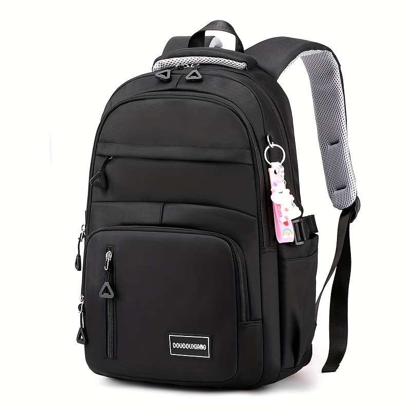 Large Capacity Student Backpack Solid Color