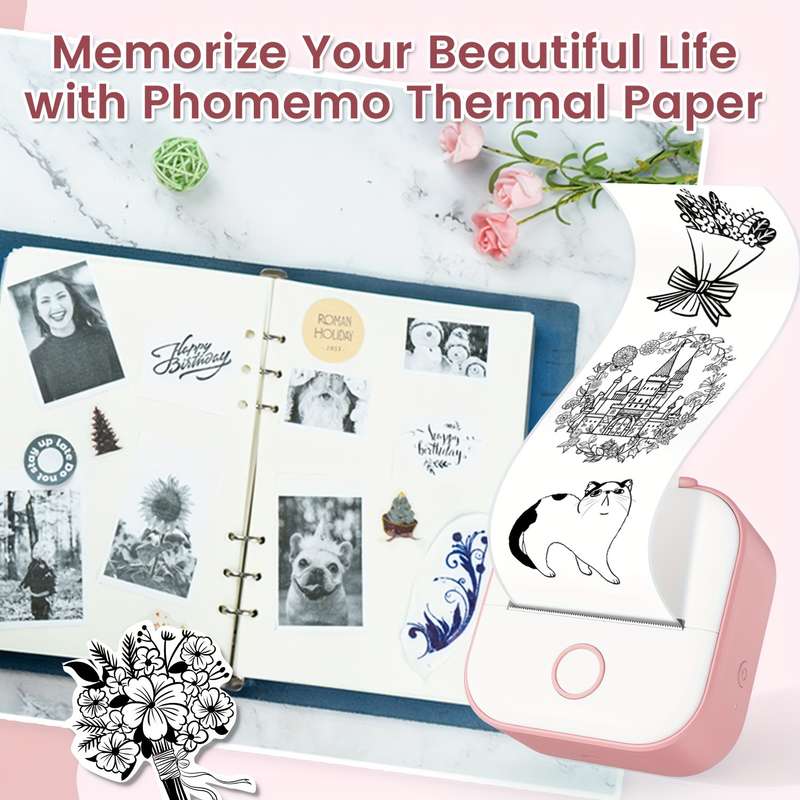 Mini Thermal Printer Wireless Sticker Maker