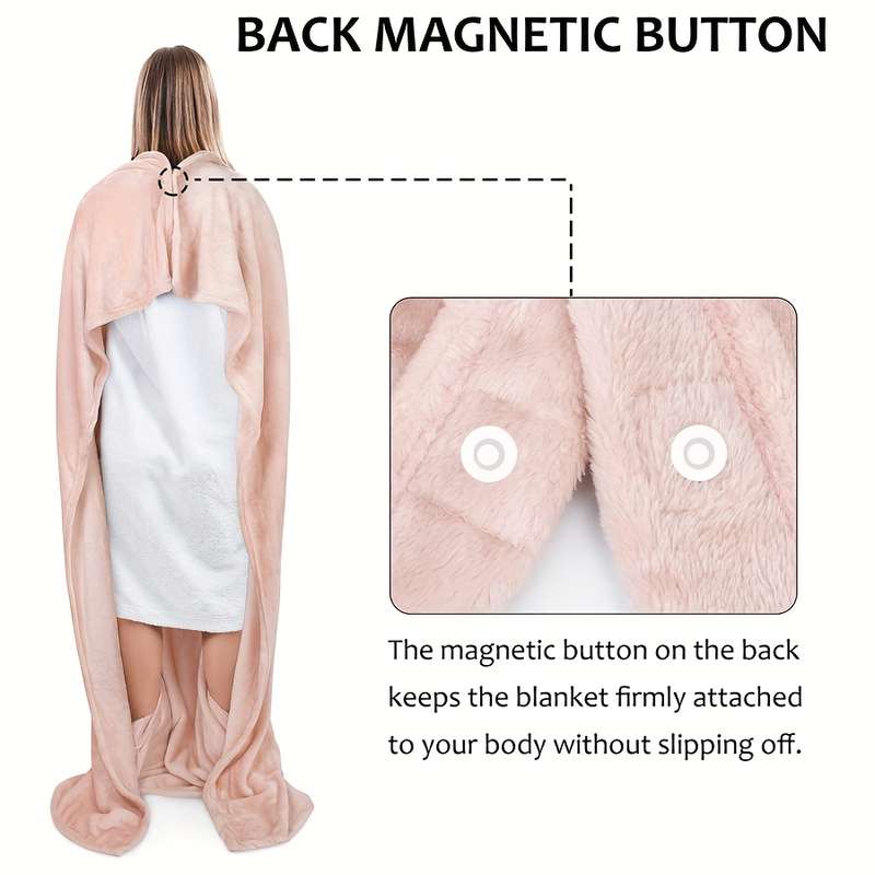 Versatile 4-In-1 Pink Travel Pillow And Blanket Set