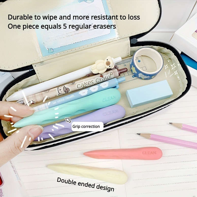 3-Piece Eraser Pencil Eraser Clean And Traceless Set