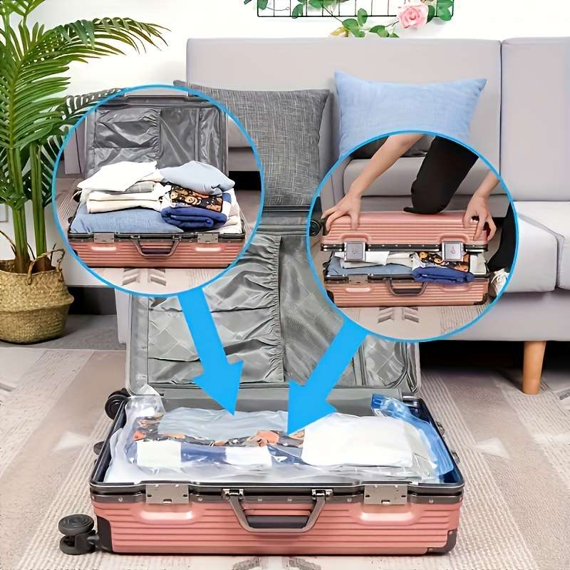 6-Pack Vacuum Storage Bags With Hand Pump