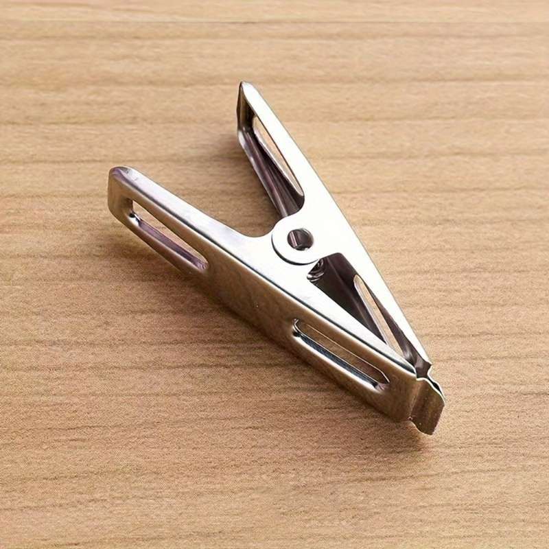 20 Pack Heavy Duty Metal Clothespins - Multi-Purpose Stainless Steel Clips for Laundry, Hanging Phot