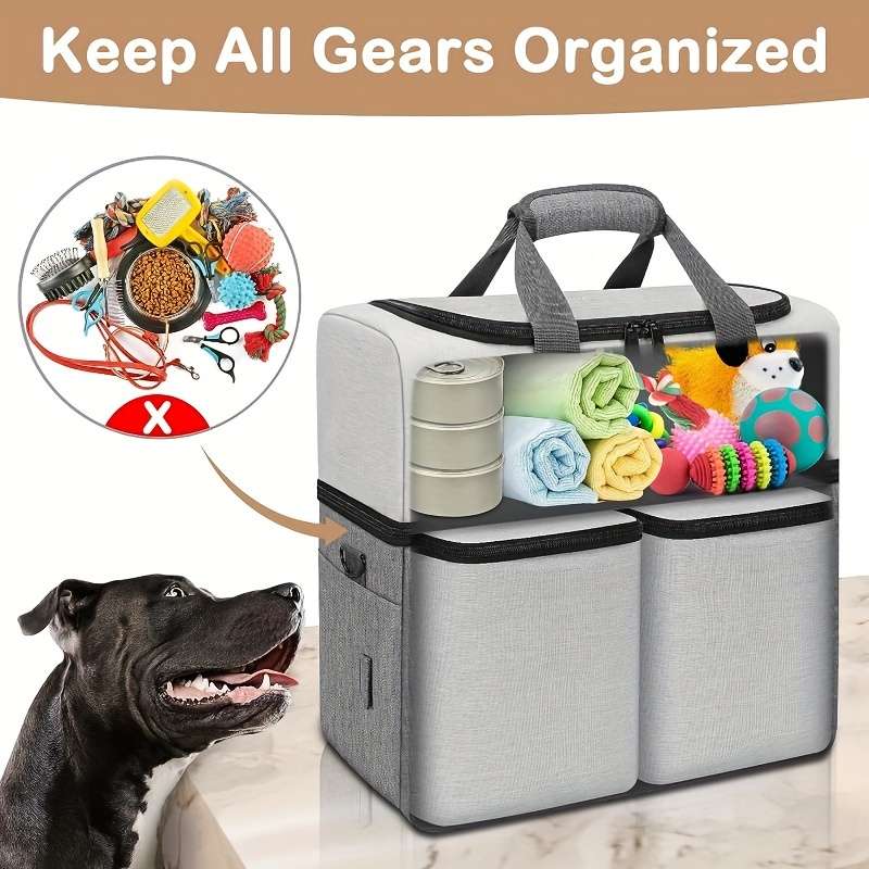 Double Layer Dog Travel Bag, Pet Travel Bag