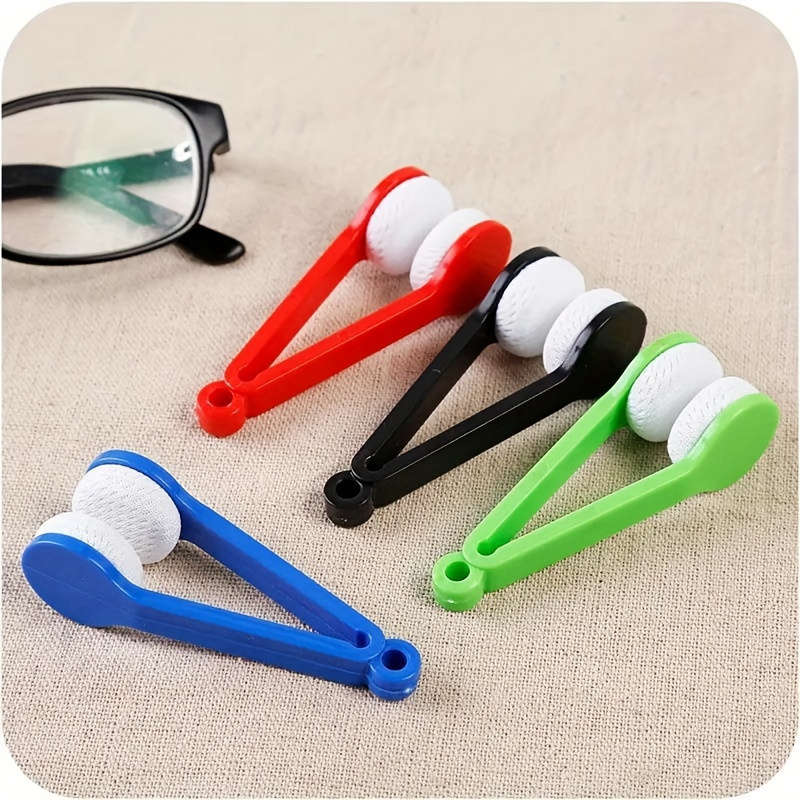 Portable Microfiber Glasses Cleaning Brush - Multifunctional Fashion Glasses Wiping Tool