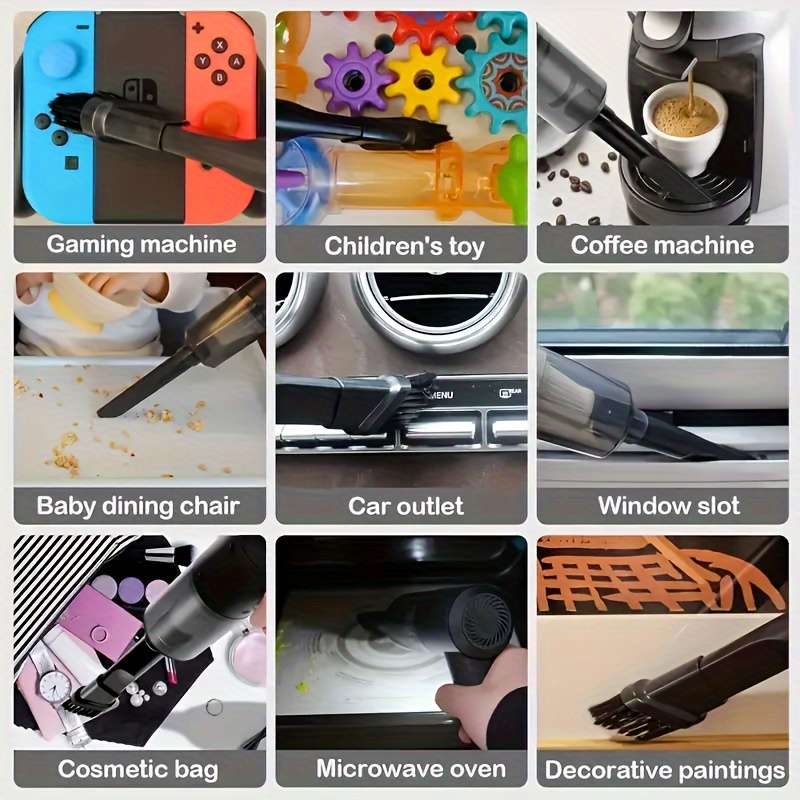 Portable Handheld Vacuum Cleaner With Accessories