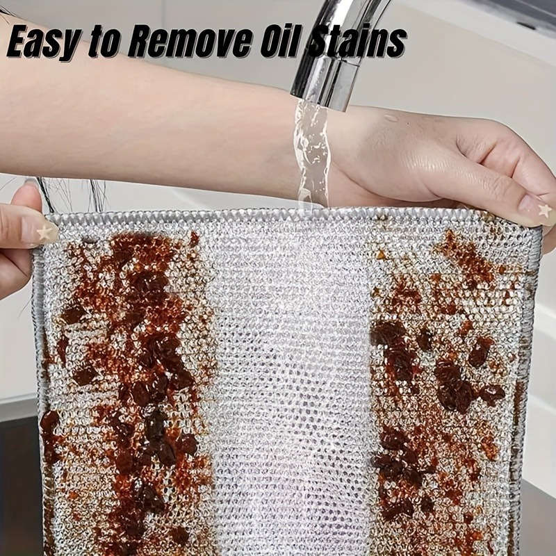10 Stainless Steel Cleaning Cloths