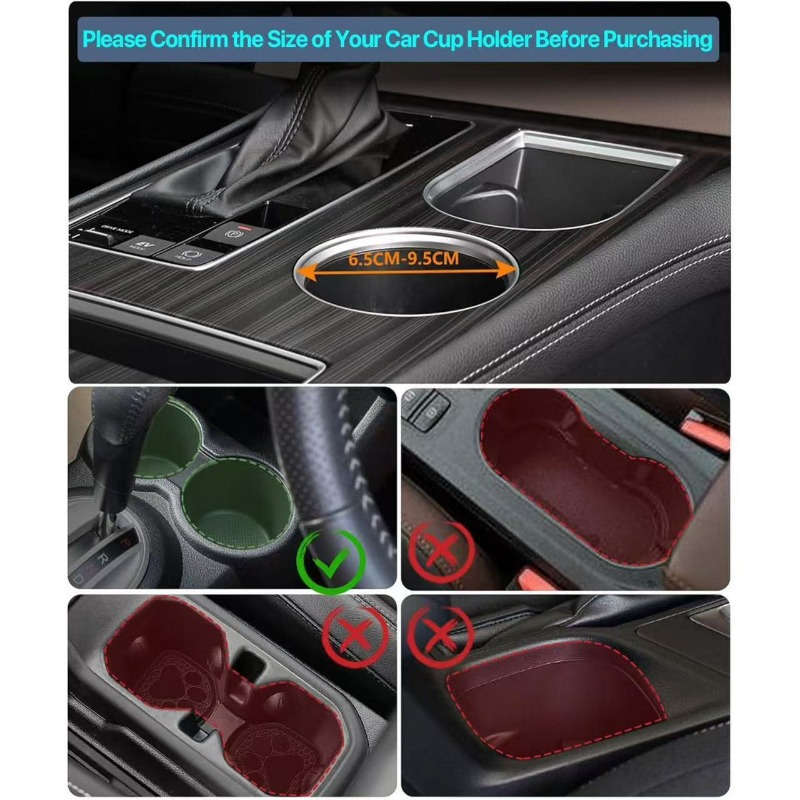 1pcs Expandable Car Cup Holder Tray 3 In 1