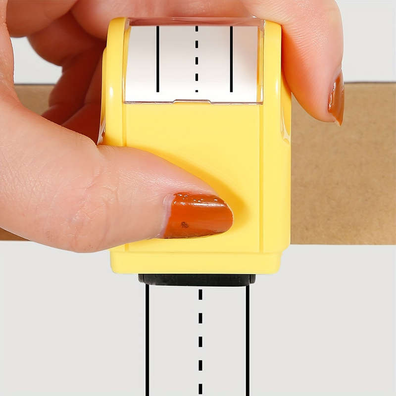 Teacher Hand Roller Stamp With Dotted Line