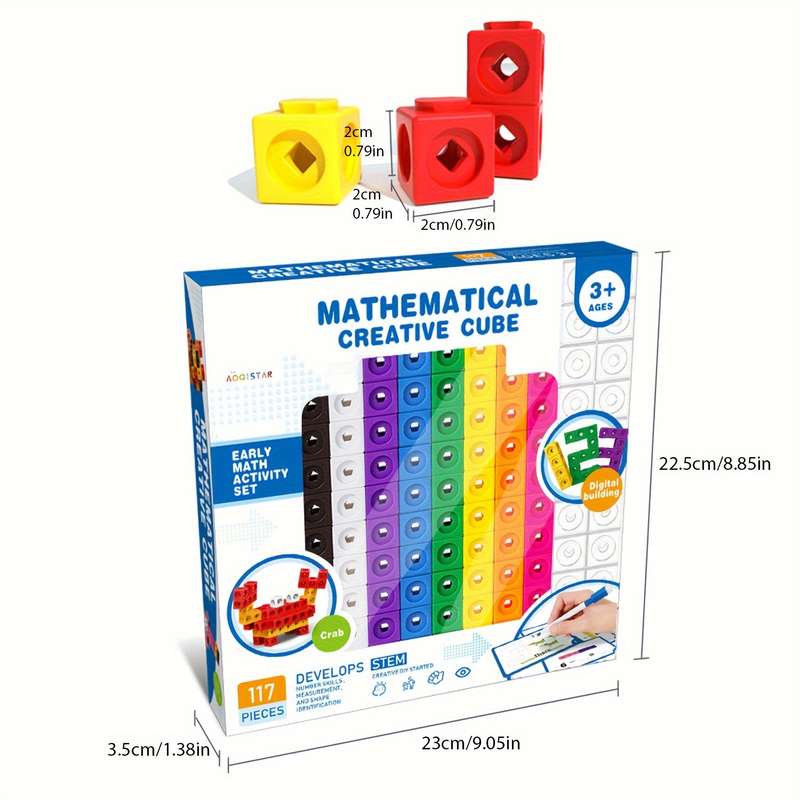 100 Math Connect Cubes