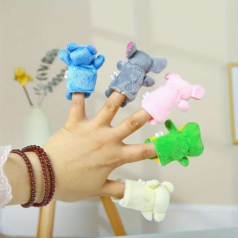10-Piece Mini Animal Finger Puppet Set