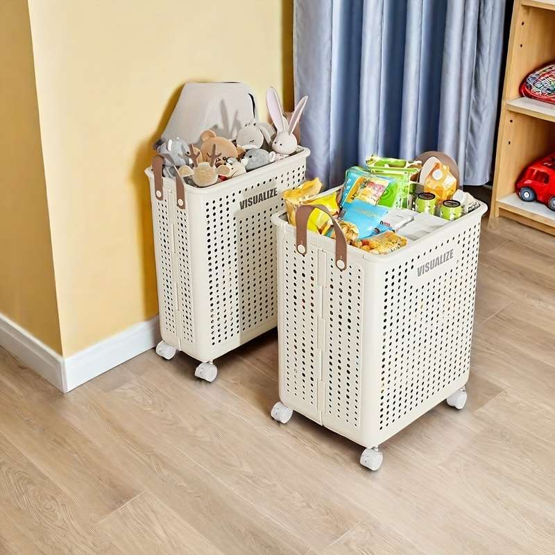 1 Large Collapsible Portable Laundry Basket