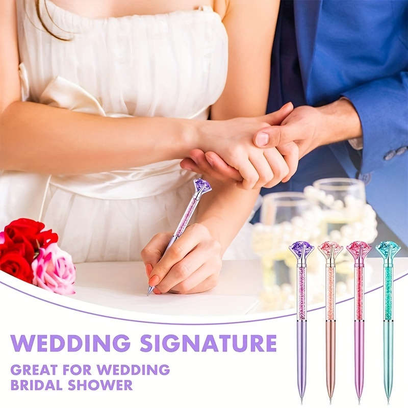 4pcs Large Crystal Diamond Pen Gift