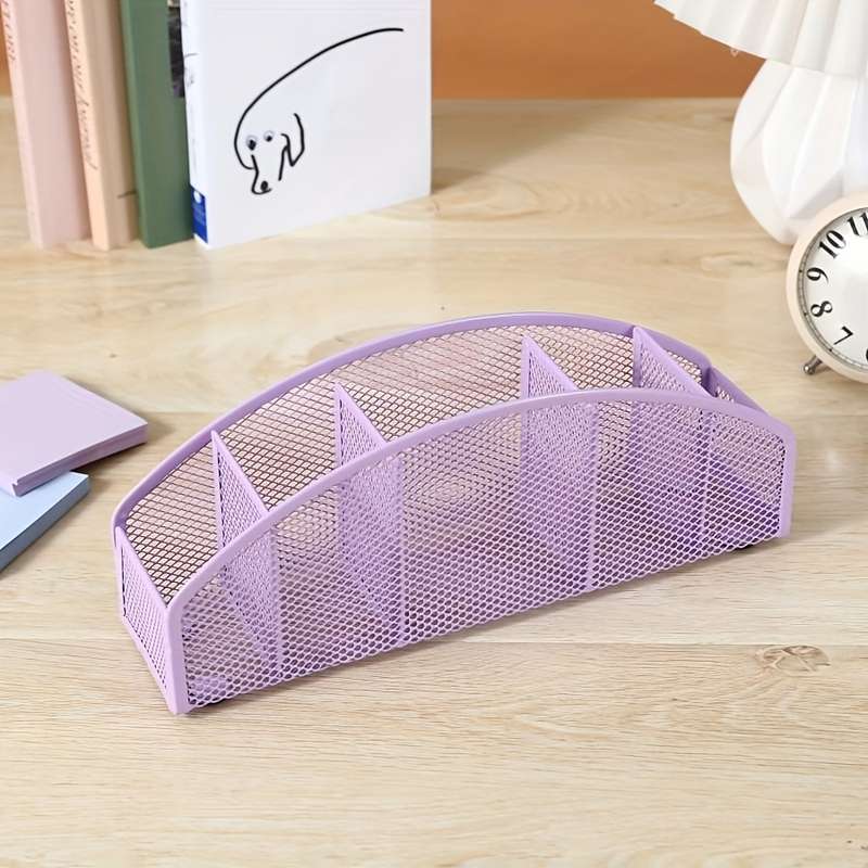 1 Piece Black Metal Pen Holder