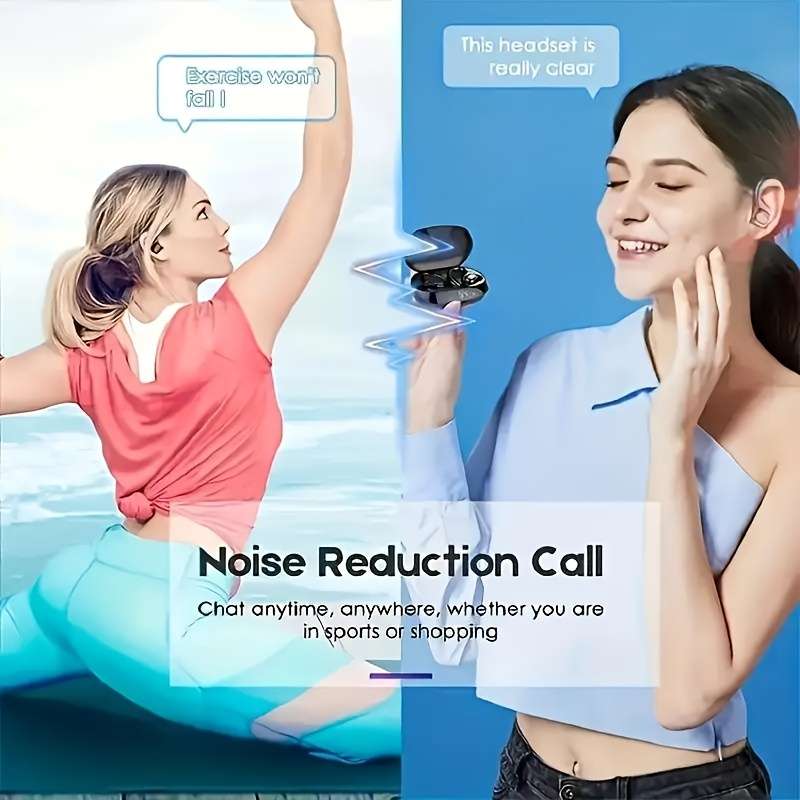 Wireless Headphones With Built-In Hd Microphone