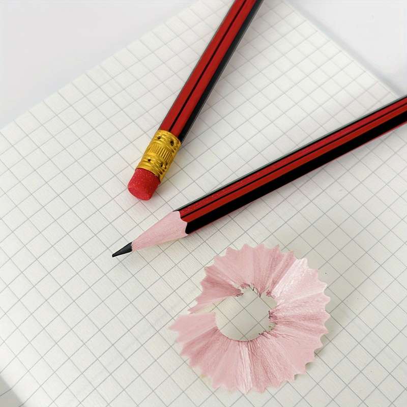 30 Classic Red And Black Pencils Study Stationery