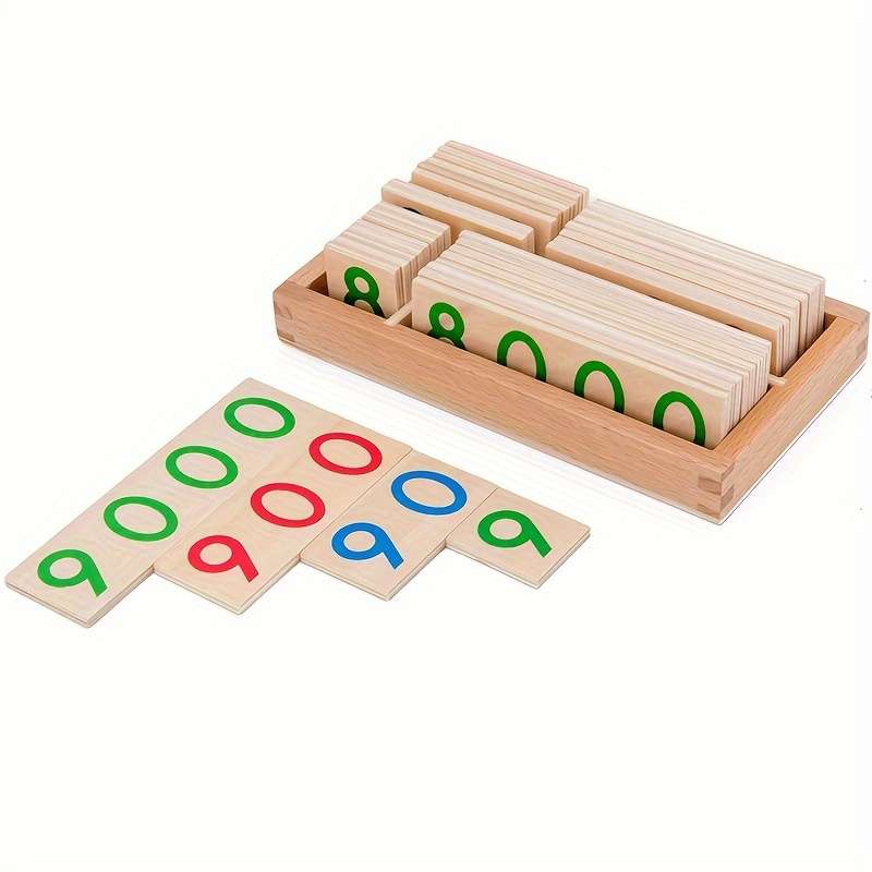 Educational Wooden Number Cards