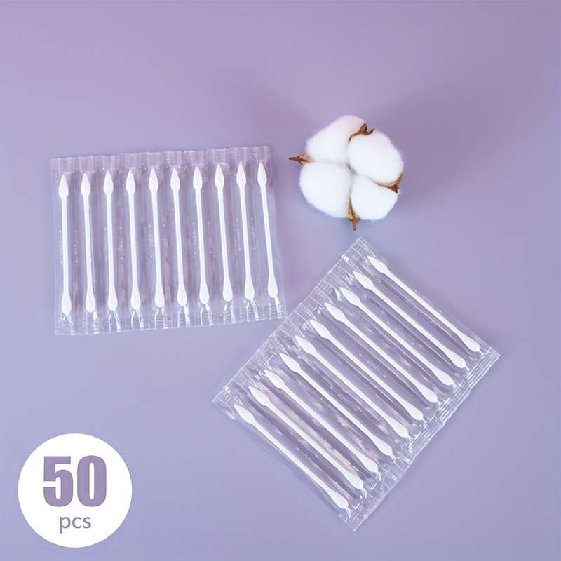 50 cleaning swabs, double-ended