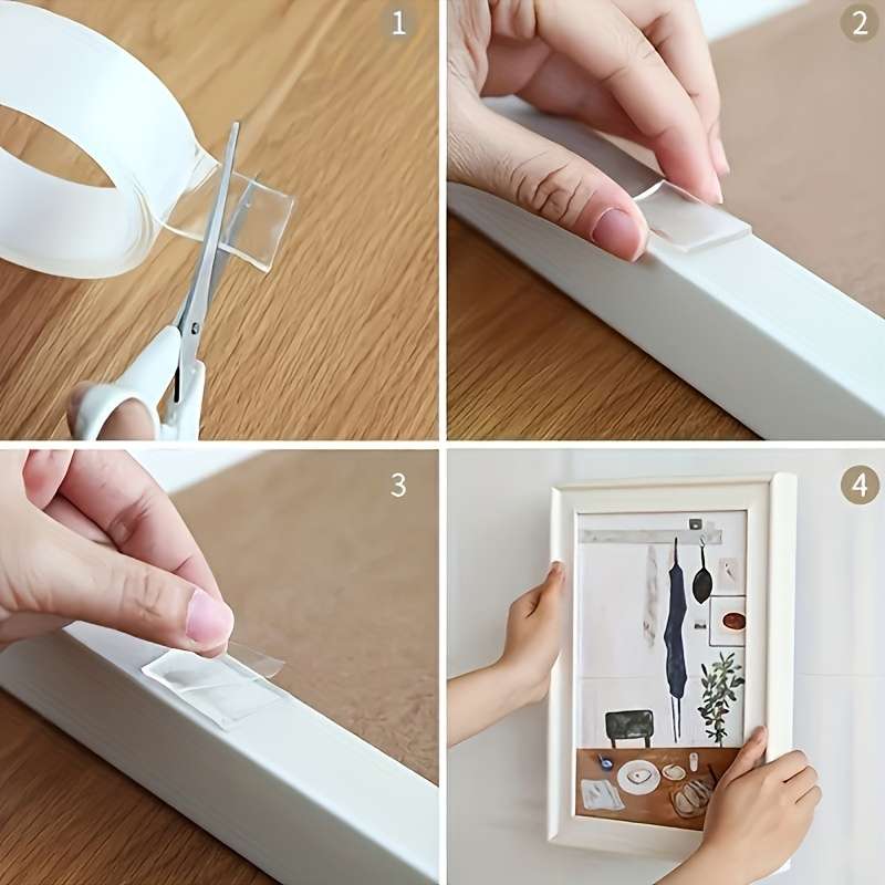 Extra Strong Double-Sided Tape Clear Washable