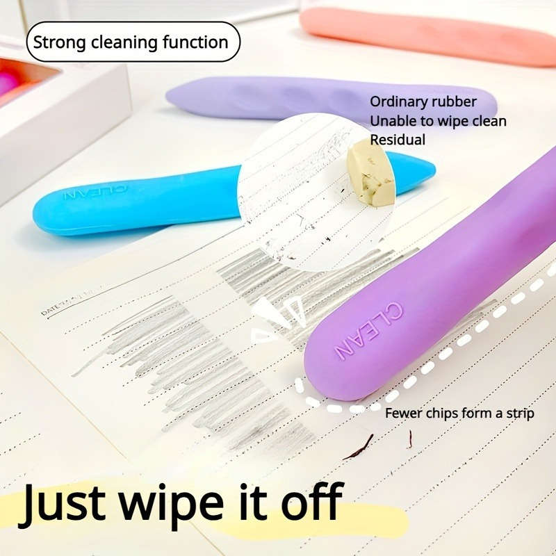 3-Piece Eraser Pencil Eraser Clean And Traceless Set