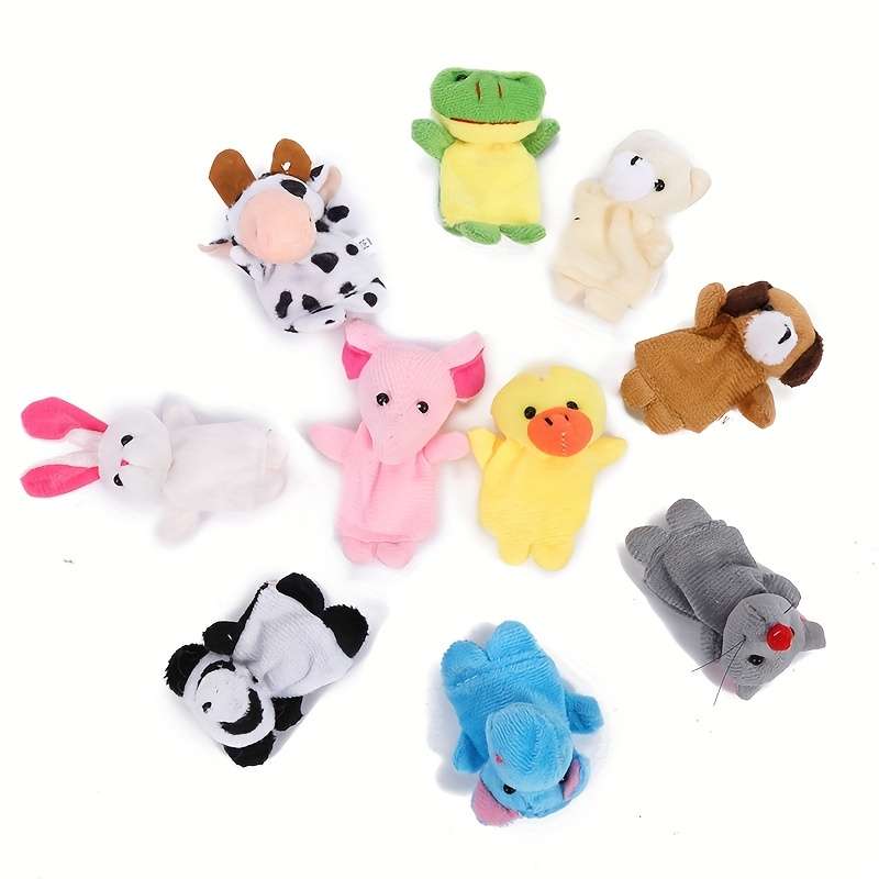10-Piece Mini Animal Finger Puppet Set