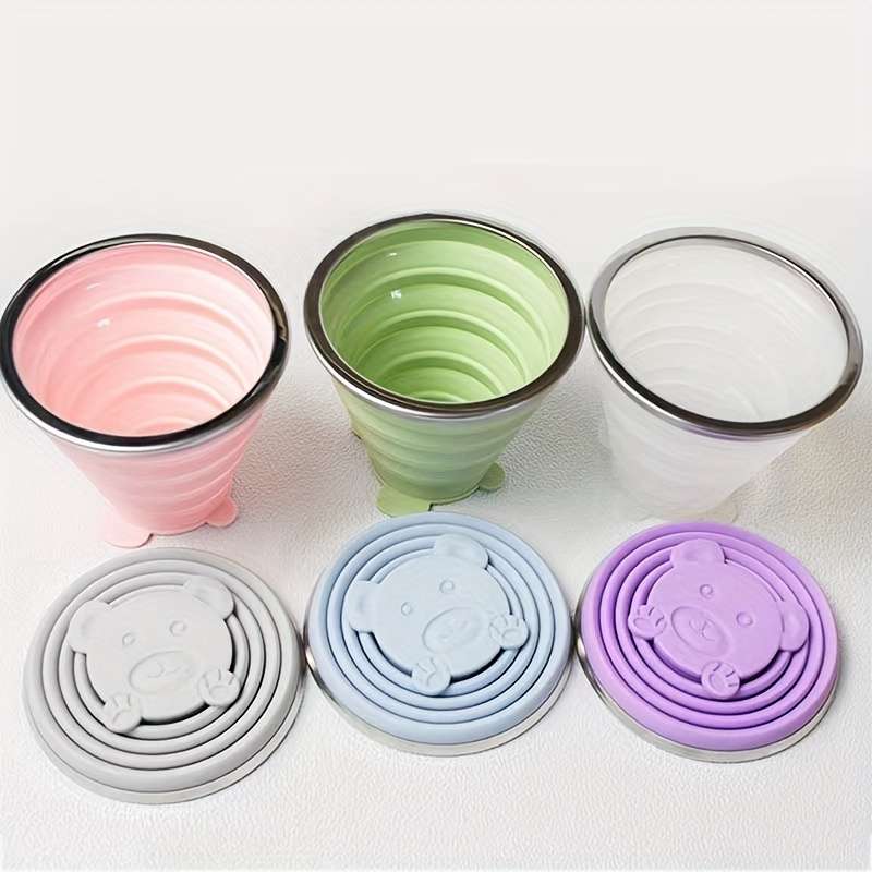 1Pc270ml Portable Outdoor Camping Folding Water Cup