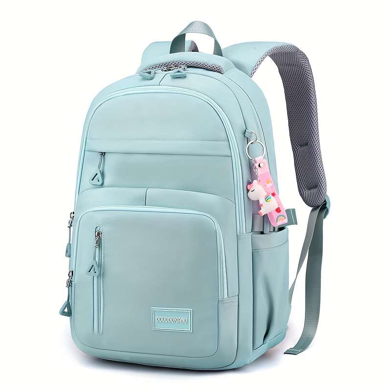 Large Capacity Student Backpack Solid Color