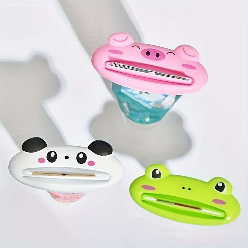Colorful Animal Shape Toothpaste Tube Squeezer - Simple And Convenient Toothpaste Dispenser