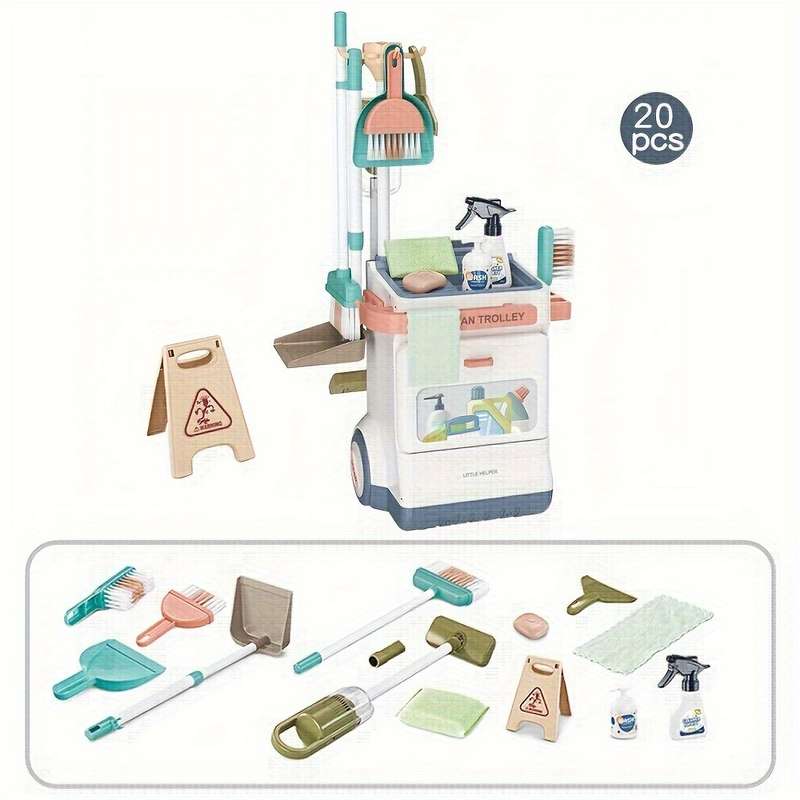 20-Piece Pretend Chore Playset