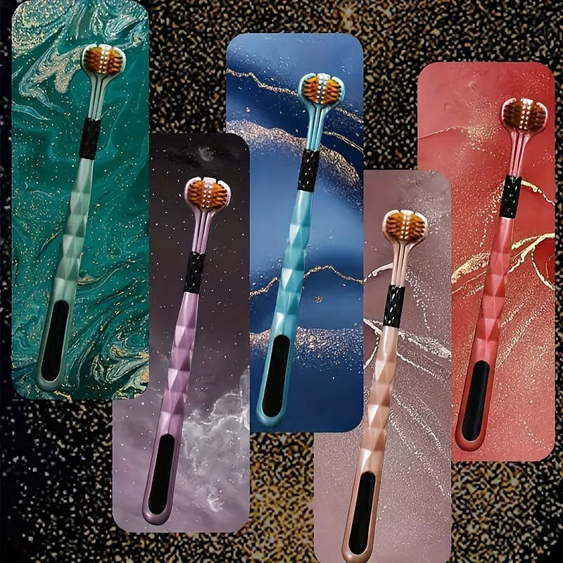 5-Pack V-Shaped Three-Sided Manual Toothbrush