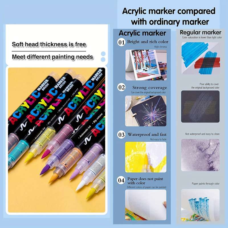 72 Colors Acrylic Paint Pens