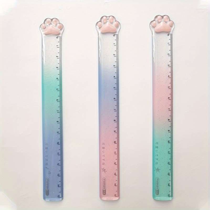 3-Pack Cat Claw Ruler 15cm