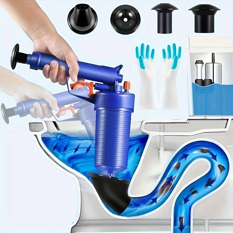 Heavy Duty High Pressure Air Toilet Plunger