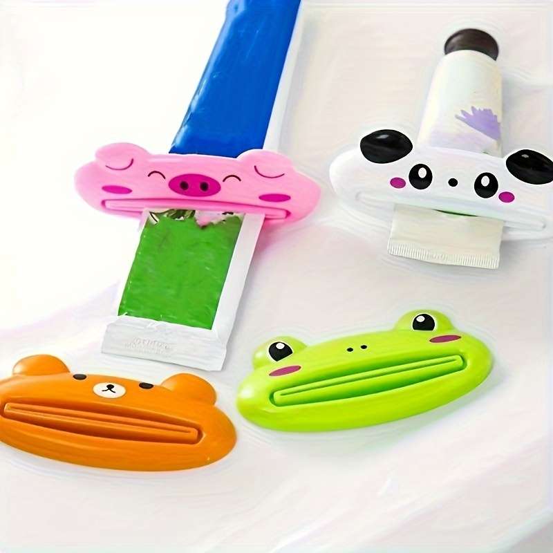 Colorful Animal Shape Toothpaste Tube Squeezer - Simple And Convenient Toothpaste Dispenser