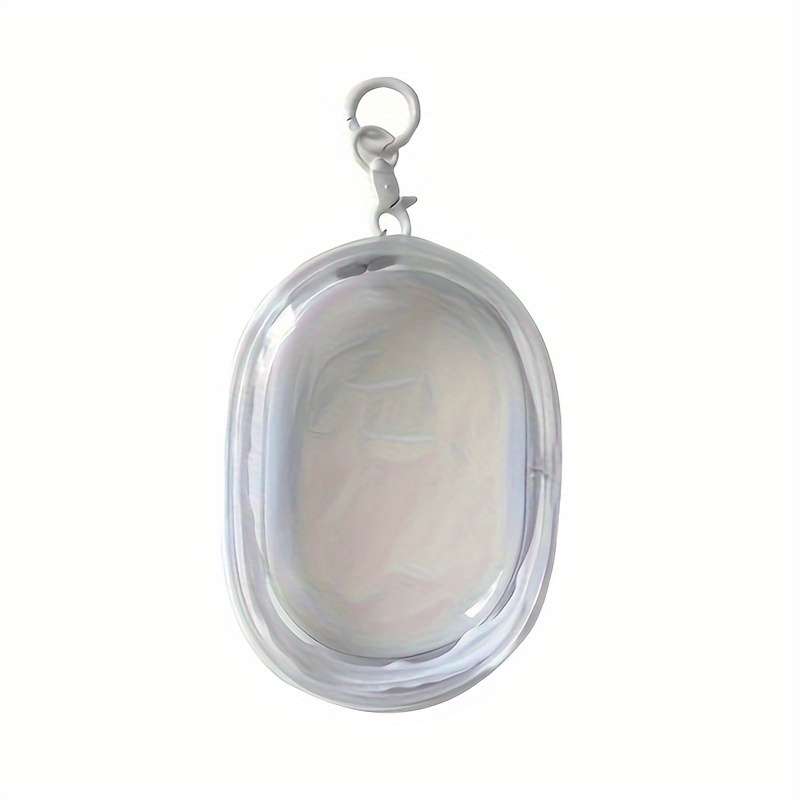 Pvc Transparent Zipper Storage Bag With Keychain