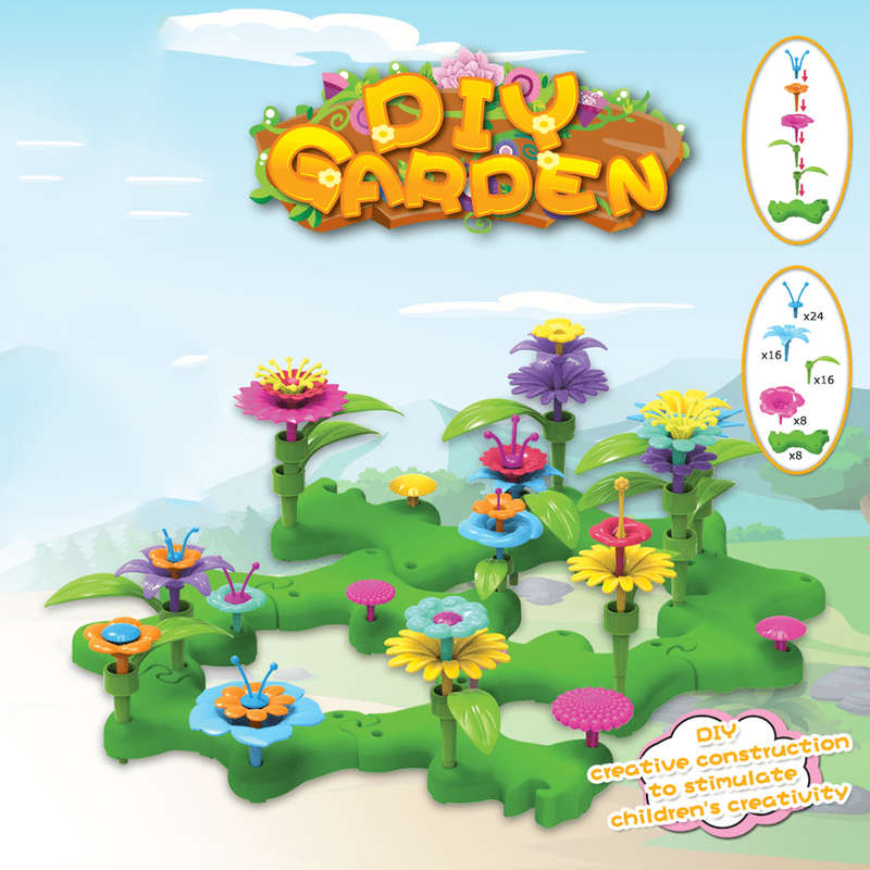 72-piece garden building set