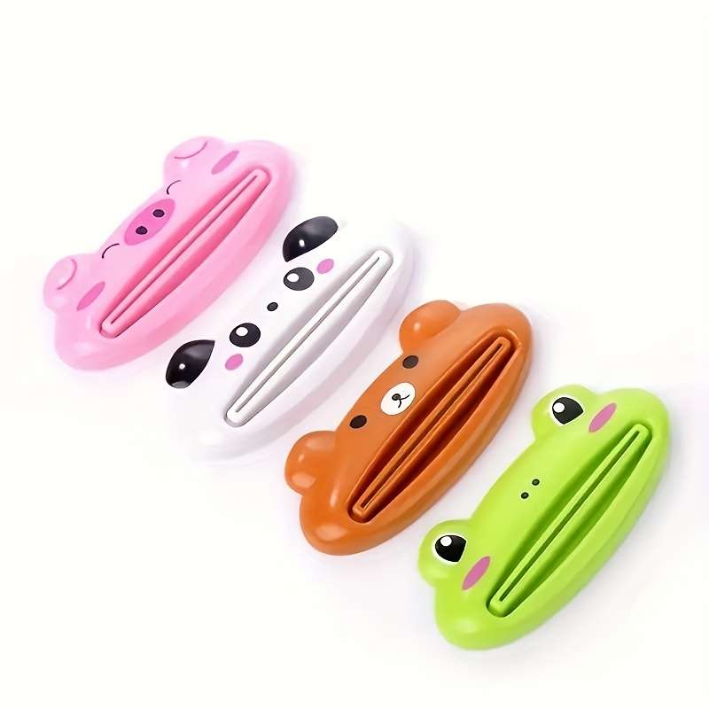 Colorful Animal Shape Toothpaste Tube Squeezer - Simple And Convenient Toothpaste Dispenser
